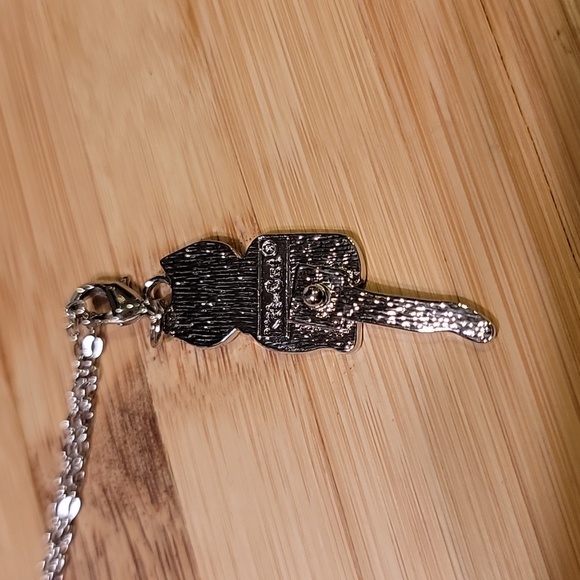 Pumpkin Orange Kit-Cat Klock clock clip on charm necklace - Picture 4 of 4